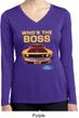 Ladies Ford Shirt Mustang Who's The Boss Dry Wicking Long Sleeve Shirt