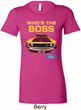 Ladies Ford Shirt Mustang Who's The Boss Longer Length Shirt
