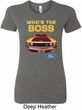 Ladies Ford Shirt Mustang Who's The Boss Longer Length Shirt