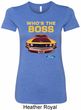 Ladies Ford Shirt Mustang Who's The Boss Longer Length Shirt