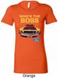 Ladies Ford Shirt Mustang Who's The Boss Longer Length Shirt