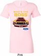 Ladies Ford Shirt Mustang Who's The Boss Longer Length Shirt