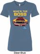 Ladies Ford Shirt Mustang Who's The Boss Longer Length Shirt