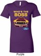 Ladies Ford Shirt Mustang Who's The Boss Longer Length Shirt