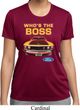 Ladies Ford Shirt Mustang Who's The Boss Moisture Wicking Shirt