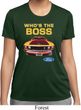 Ladies Ford Shirt Mustang Who's The Boss Moisture Wicking Shirt