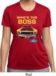 Ladies Ford Shirt Mustang Who's The Boss Moisture Wicking Shirt