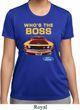 Ladies Ford Shirt Mustang Who's The Boss Moisture Wicking Shirt