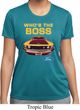 Ladies Ford Shirt Mustang Who's The Boss Moisture Wicking Shirt