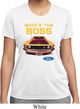 Ladies Ford Shirt Mustang Who's The Boss Moisture Wicking Shirt