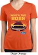 Ladies Ford Shirt Mustang Who's The Boss Moisture Wicking V-neck Shirt