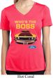 Ladies Ford Shirt Mustang Who's The Boss Moisture Wicking V-neck Shirt