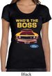 Ladies Ford Shirt Mustang Who's The Boss Scoop Neck Shirt