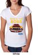 Ladies Ford Shirt Mustang Who's The Boss Tri Blend V-Neck Shirt
