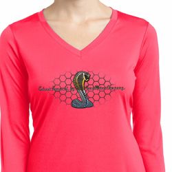 Ladies Ford Shirt Powered By Cobra Dry Wicking Long Sleeve Shirt