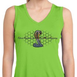Ladies Ford Shirt Powered By Cobra Sleeveless Moisture Wicking Shirt