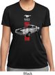 Ladies Ford Shirt Red Stripe Mustang 50 Years Moisture Wicking Tee