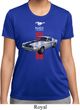 Ladies Ford Shirt Red Stripe Mustang 50 Years Moisture Wicking Tee