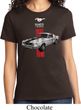 Ladies Ford Shirt Red Stripe Mustang 50 Years Tee T-Shirt