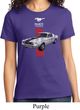 Ladies Ford Shirt Red Stripe Mustang 50 Years Tee T-Shirt