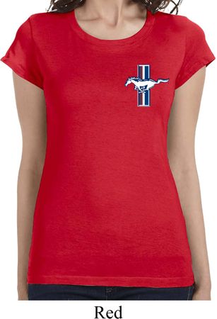 Ladies Ford Shirt The Legend Lives Crest Longer Length Tee T-Shirt