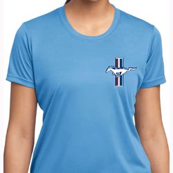 Ladies Ford Shirt The Legend Lives Crest Moisture Wicking Tee T-Shirt Ladies Ford Shirt The Legend Lives Crest Moisture Wicking Tee T-Shirt