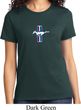 Ladies Ford Shirt The Legend Lives Crest Small Print Tee T-Shirt