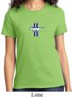 Ladies Ford Shirt The Legend Lives Crest Small Print Tee T-Shirt