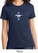 Ladies Ford Shirt The Legend Lives Crest Small Print Tee T-Shirt