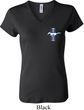 Ladies Ford Shirt The Legend Lives Crest V-neck Tee T-Shirt