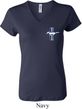Ladies Ford Shirt The Legend Lives Crest V-neck Tee T-Shirt