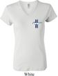 Ladies Ford Shirt The Legend Lives Crest V-neck Tee T-Shirt