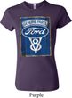 Ladies Ford Shirt V8 Genuine Ford Parts Crewneck Tee T-Shirt