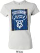 Ladies Ford Shirt V8 Genuine Ford Parts Crewneck Tee T-Shirt