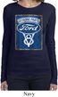 Ladies Ford Shirt V8 Genuine Ford Parts Long Sleeve Tee T-Shirt