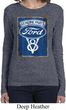 Ladies Ford Shirt V8 Genuine Ford Parts Long Sleeve Tee T-Shirt