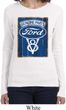 Ladies Ford Shirt V8 Genuine Ford Parts Long Sleeve Tee T-Shirt