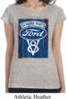 Ladies Ford Shirt V8 Genuine Ford Parts Longer Length Tee T-Shirt