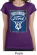 Ladies Ford Shirt V8 Genuine Ford Parts Longer Length Tee T-Shirt