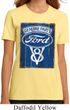 Ladies Ford Shirt V8 Genuine Ford Parts Organic Tee T-Shirt