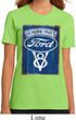 Ladies Ford Shirt V8 Genuine Ford Parts Organic Tee T-Shirt