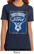 Ladies Ford Shirt V8 Genuine Ford Parts Organic Tee T-Shirt