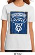 Ladies Ford Shirt V8 Genuine Ford Parts Organic Tee T-Shirt