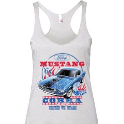 Ladies Ford Tanktop 1968 Cobra Jet Tri Blend Racerback Tank Top Ladies Ford Tanktop 1968 Cobra Jet Tri Blend Racerback Tank Top
