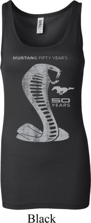 Ladies Ford Tanktop 50 Years Cobra Longer Length Tank Top