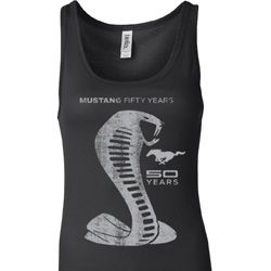 Ladies Ford Tanktop 50 Years Cobra Longer Length Tank Top
