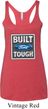 Ladies Ford Tanktop Built Ford Tough Tri Blend Racerback Tank Top