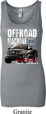 Ladies Ford Tanktop F-150 4X4 Off Road Machine Longer Length Tank Top