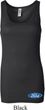 Ladies Ford Tanktop Ford Oval Bottom Print Longer Length Tank Top