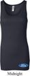Ladies Ford Tanktop Ford Oval Bottom Print Longer Length Tank Top